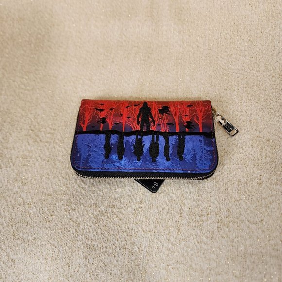 Loungefly Stranger Things Upside Down Shadows Zip Around Wallet NEW - Picture 9 of 14